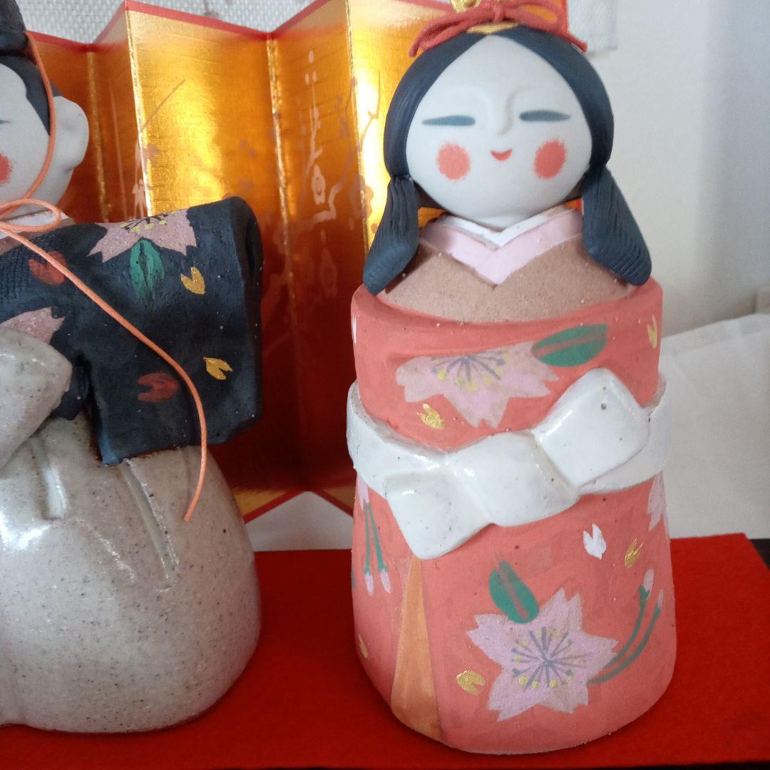 作家　雛飾り　土物　陶器　ひいなまつり