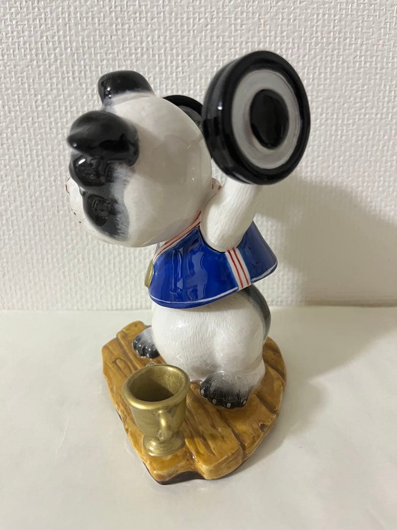 犬の置物 陶器製 5体セットまとめ売り インテリア 頭は揺らすことができます
