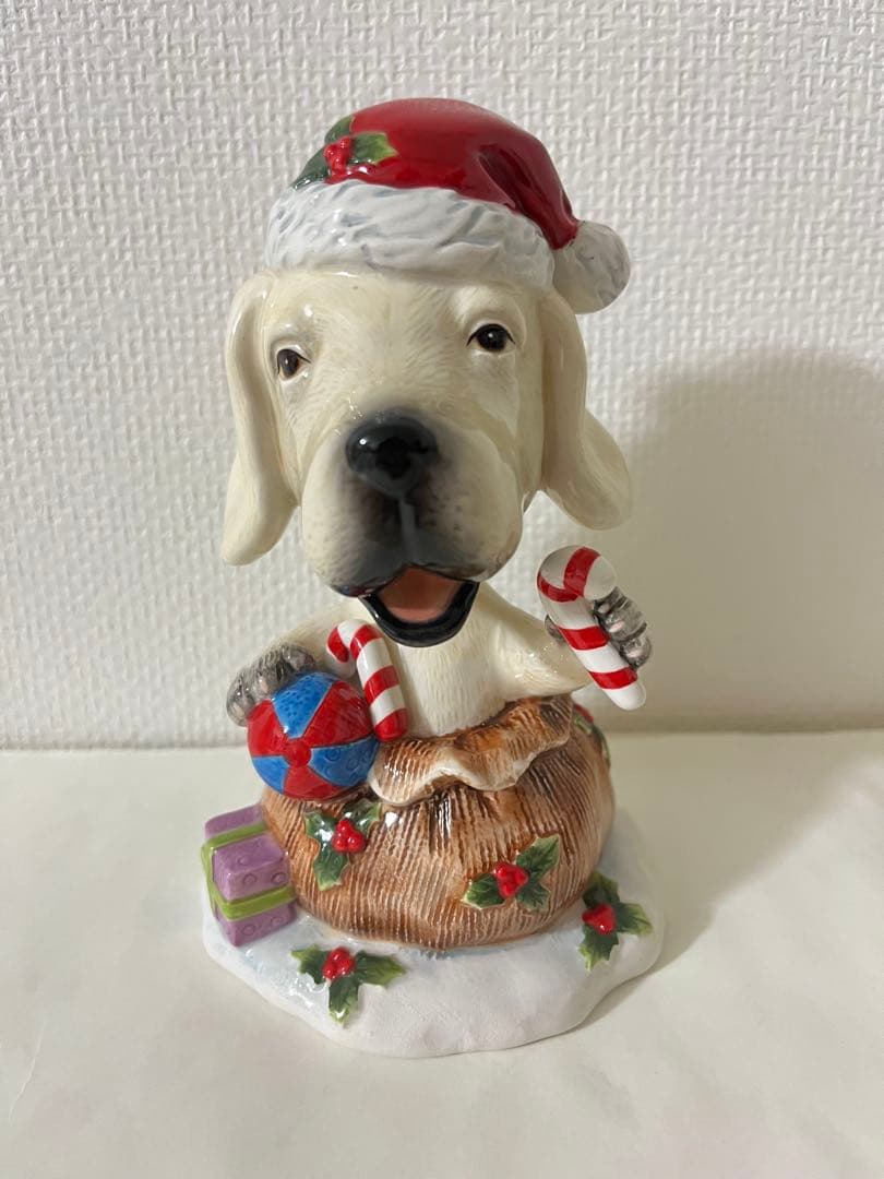 犬の置物 陶器製 5体セットまとめ売り インテリア 頭は揺らすことができます