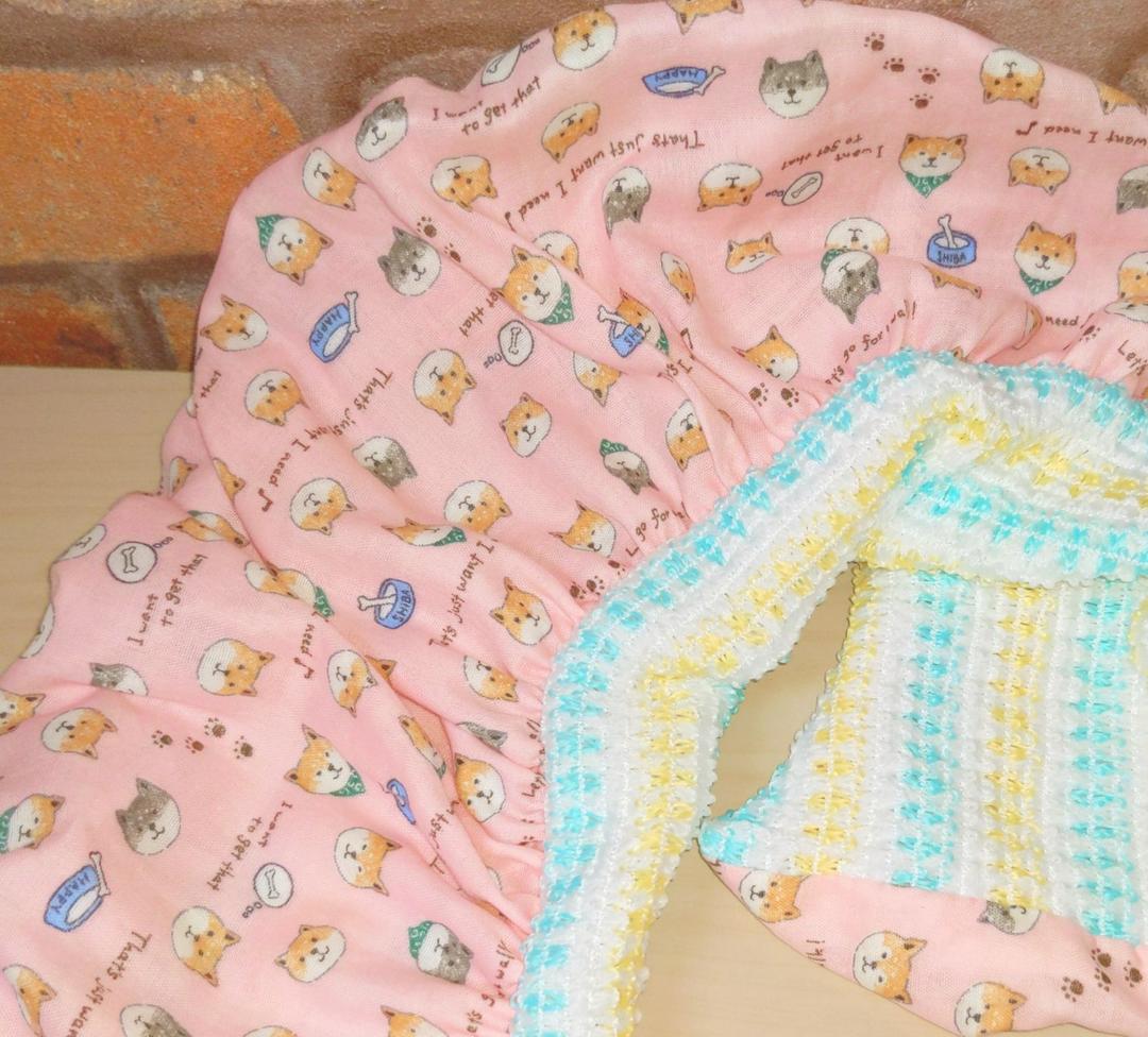 専用❤みかん＊癒しの⭐厚め＊オリジナルボディタオル❤柴犬…ピンク⭐