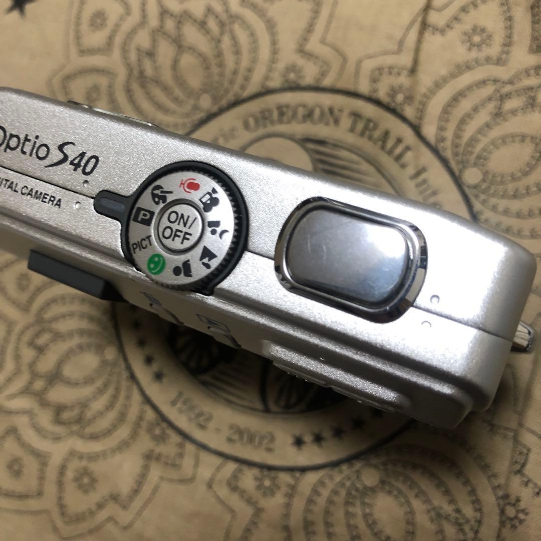 PENTAX Optio S40 シルバー デジカメ コンデジ
