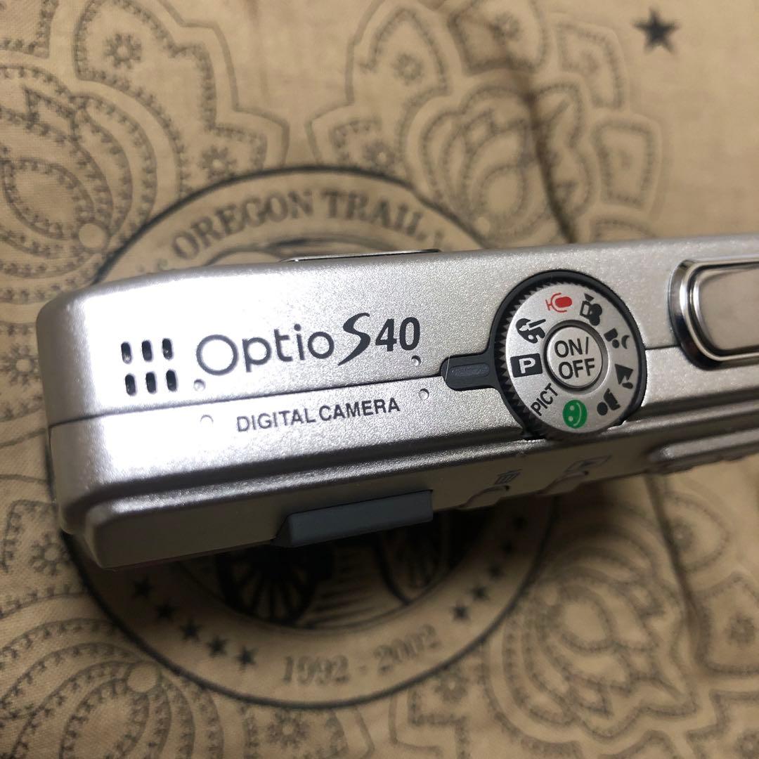 PENTAX Optio S40 シルバー デジカメ コンデジ