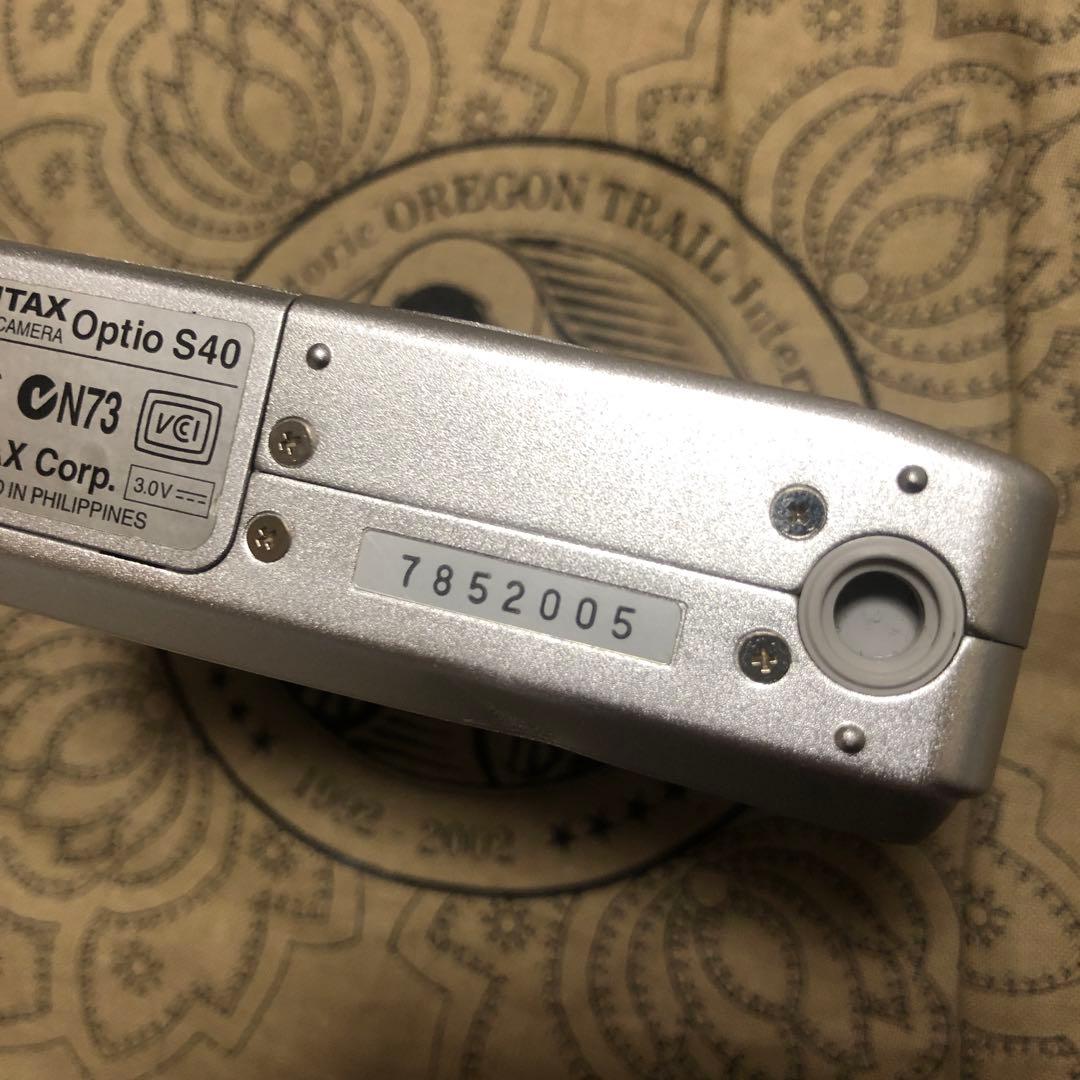 PENTAX Optio S40 シルバー デジカメ コンデジ