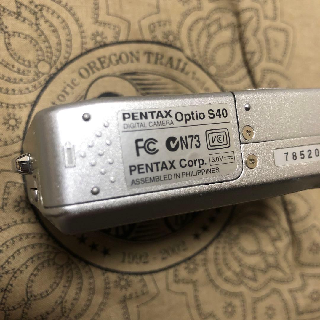 PENTAX Optio S40 シルバー デジカメ コンデジ
