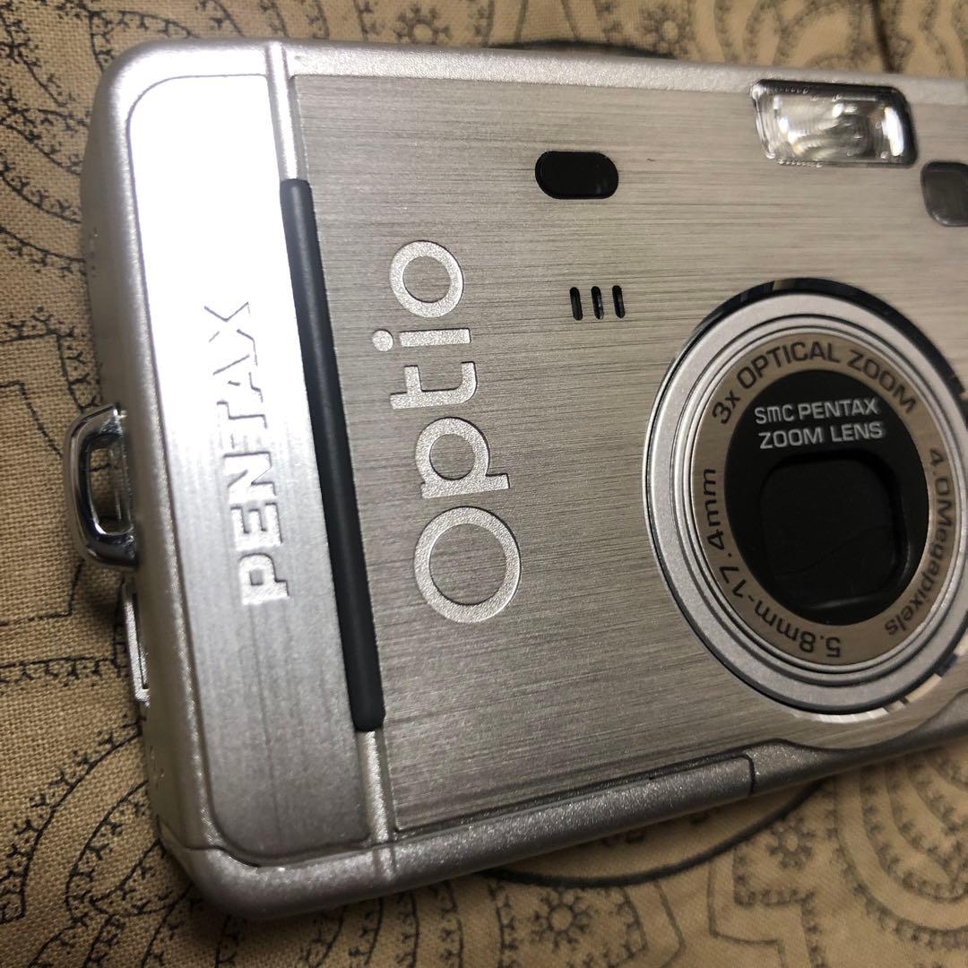 PENTAX Optio S40 シルバー デジカメ コンデジ