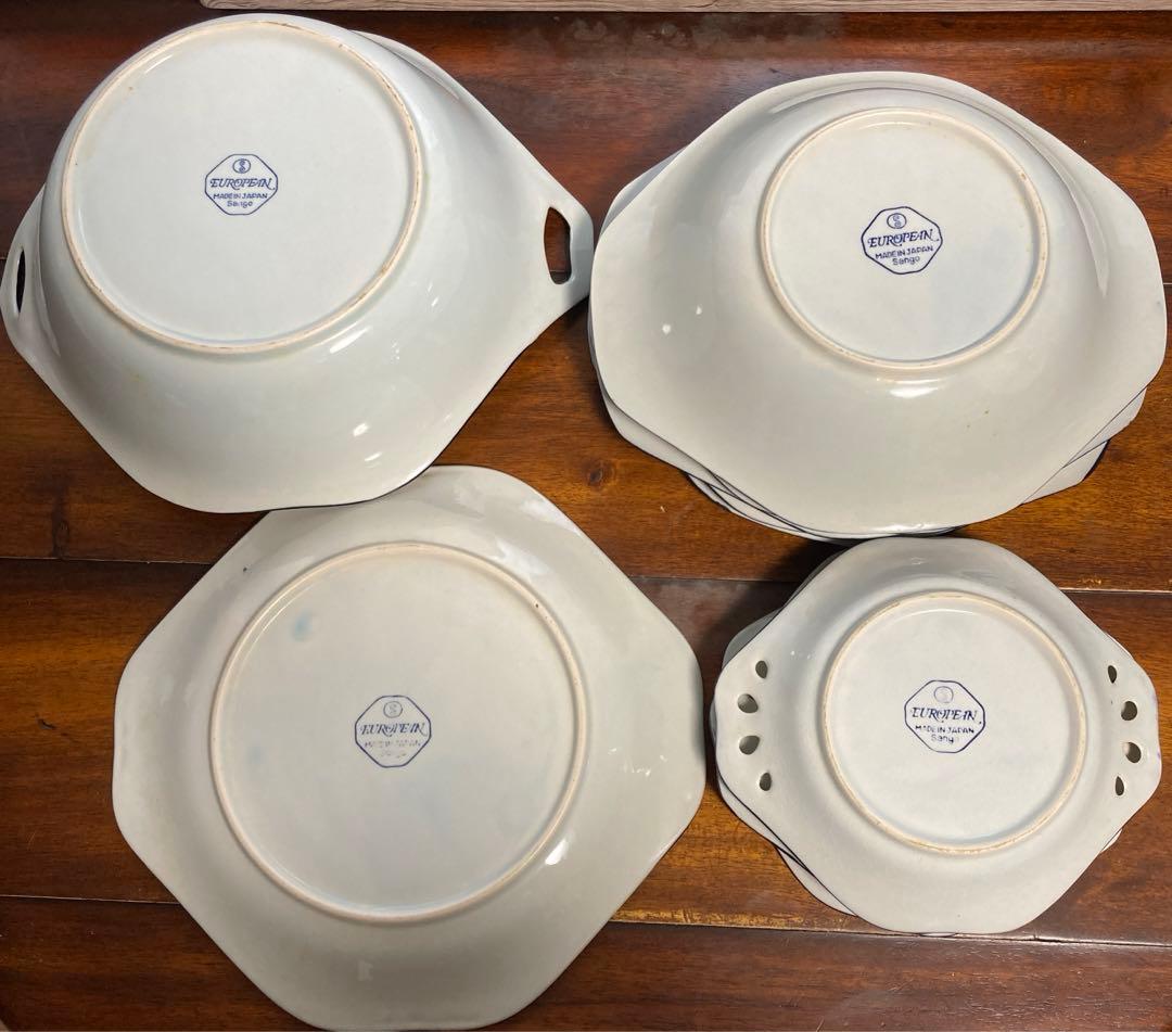 Sango 食器セット　4種11枚　european 日本製　レトロ　昭和
