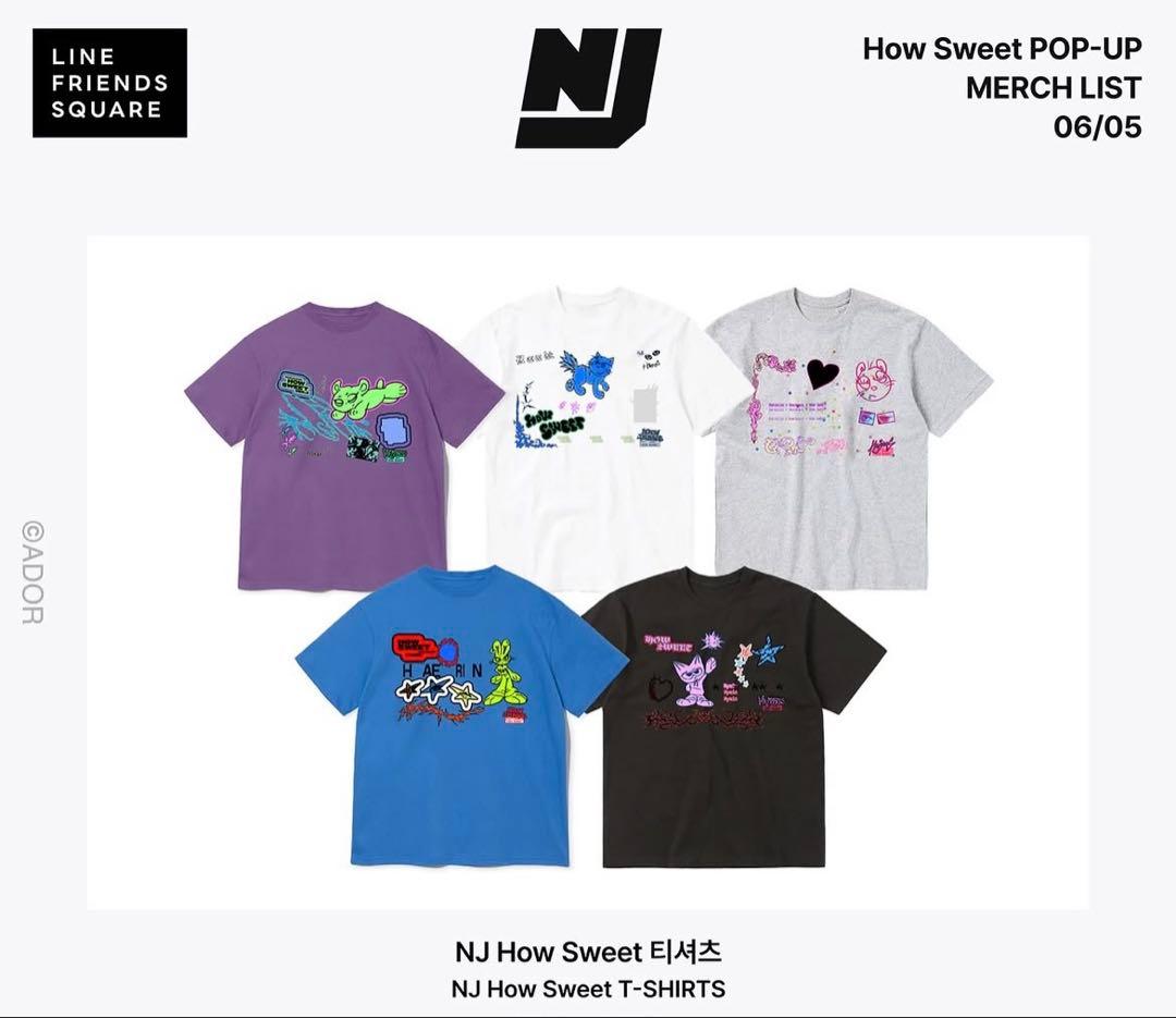 Newjeans Hanni ハニ coller Tシャツ XL