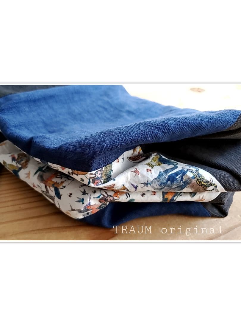 TRAUM□original-toteリネン100%&cotton&wash帆布