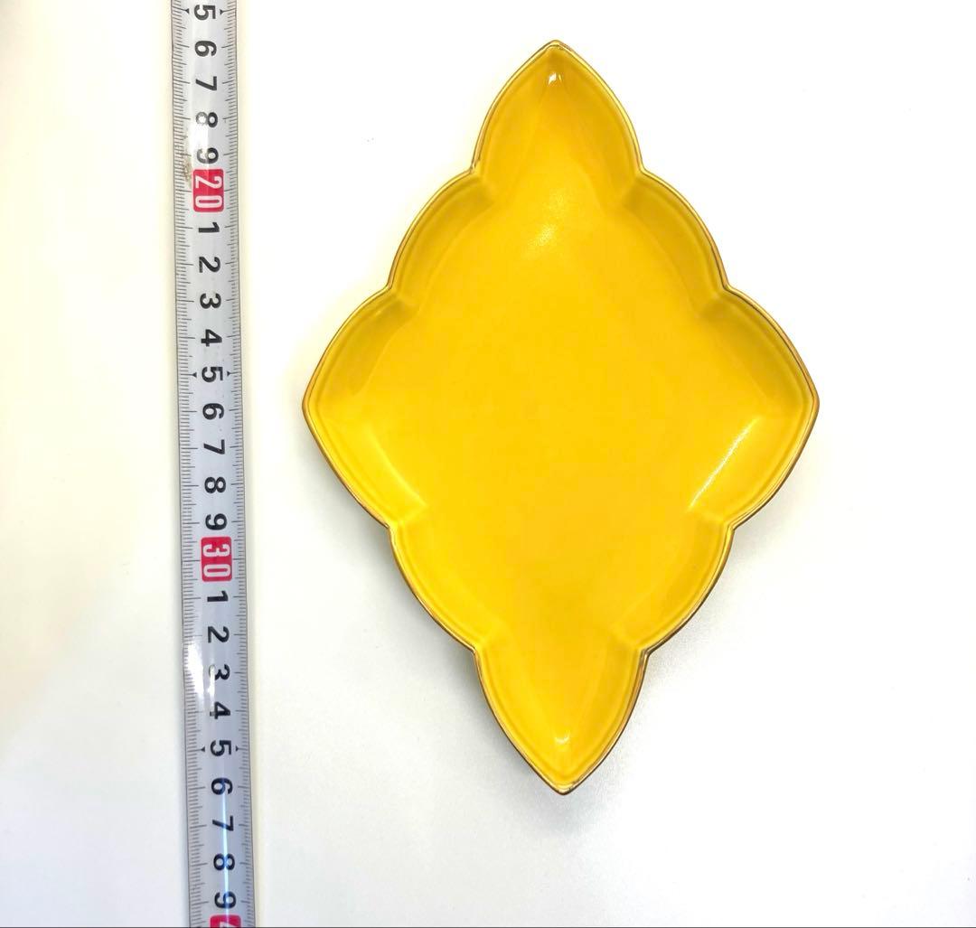 FNCたち吉　ダイヤモンド型　菱形　黄色銘々皿　5枚セット
