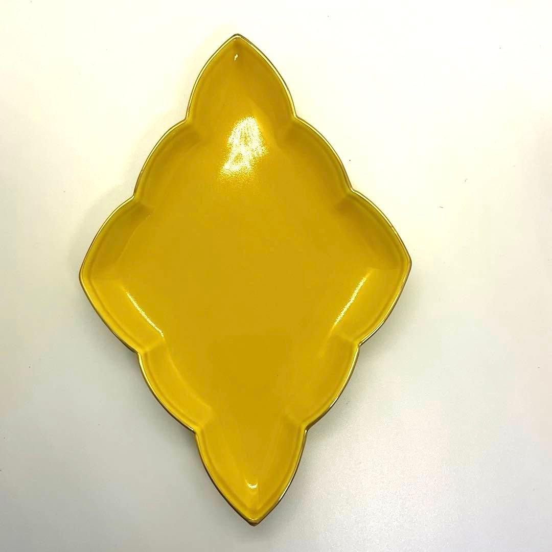 FNCたち吉　ダイヤモンド型　菱形　黄色銘々皿　5枚セット