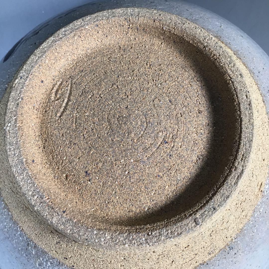 Ｎ６０３　水指　『武村利左エ門造』『絵唐津』『算玉形水指』　共箱　茶道具