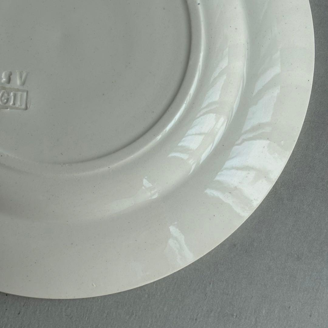 美品 フランスアンティーク HB&Cie紫陽花 切り花が美しいデザートプレート