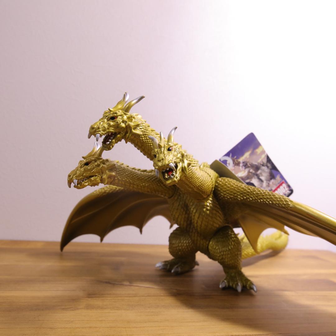 美品 キングギドラ 2002 ムービーモンスターシリーズ ソフビ タグ付