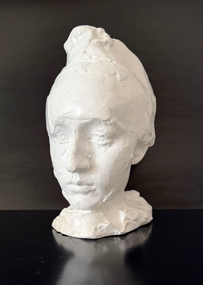 ロダン作　『フリジア帽をかぶったカミーユ』　石膏像