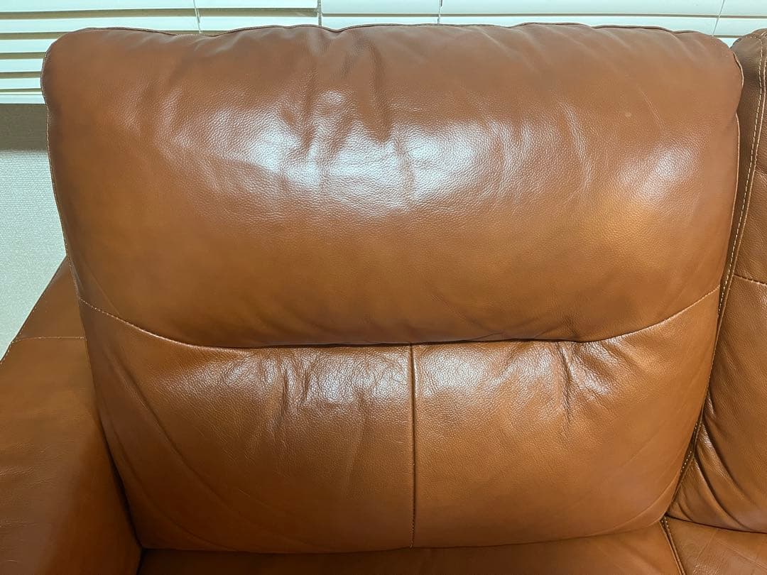 ニトリカウチソファ　本革　2人掛け　美品