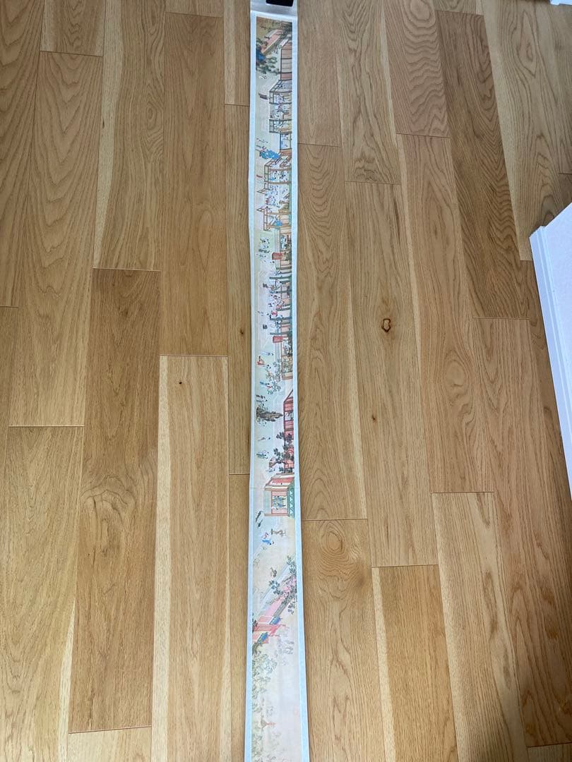 明　仇英漢宮春暁　巻物　絵巻