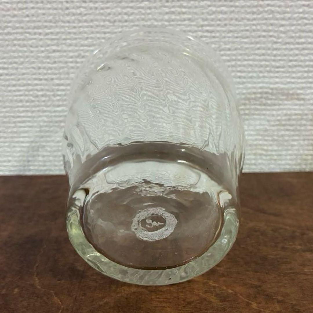 三宅義一 吹きガラス 硝子 グラス コップ モール チューリップ型