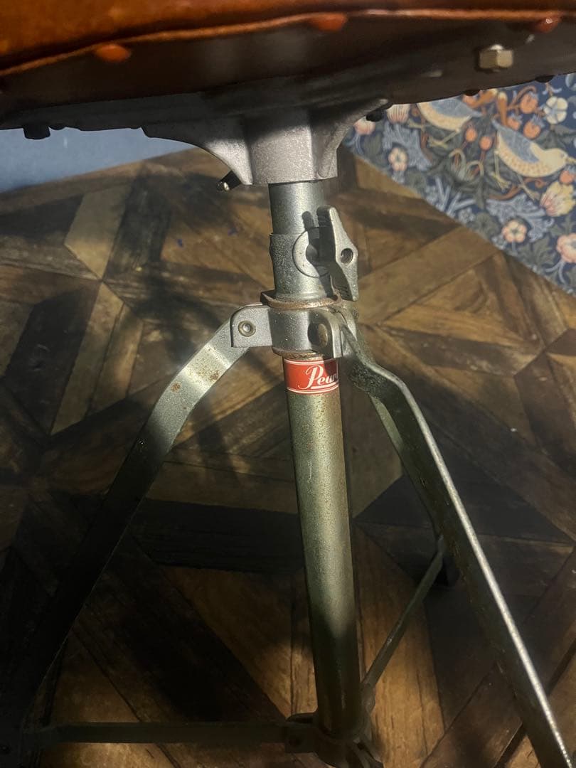 スツール 椅子 インテリア 昭和レトロ 当時物 高さ調整可能 アンティーク