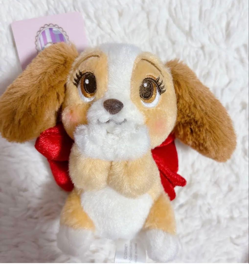 レディ　ぬいぐるみキーホルダー　lady and the tramp