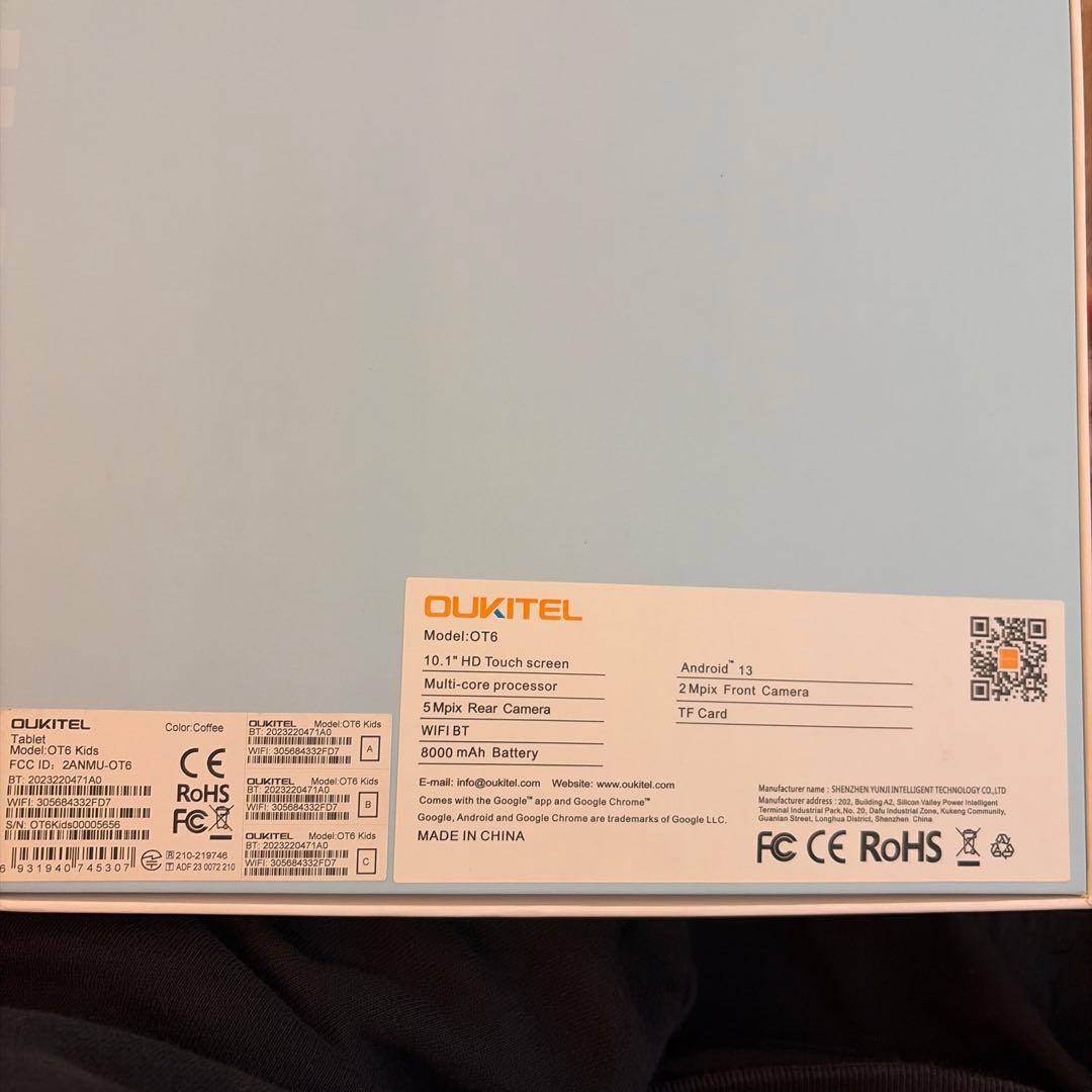 OUKITEL OT6 Kids 10.1インチ タブレット