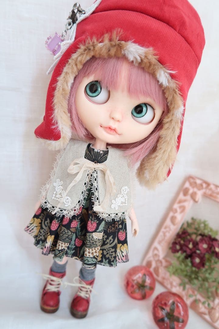 ドール服　240 ＊帽子×コートetc＊　８点セット　ブライスアウトフィット