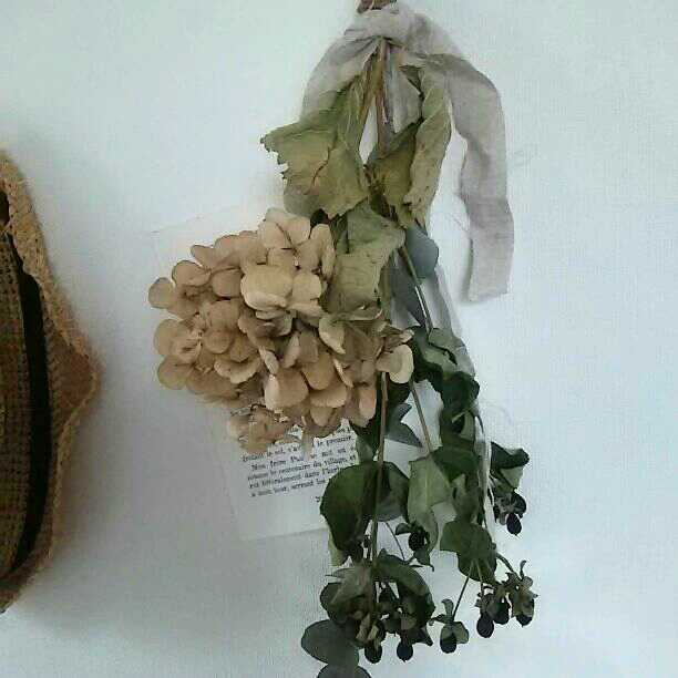 なぴぴこページ＊紫陽花のスワッグと洋書のディスプレイSet＊