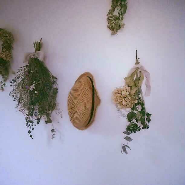 なぴぴこページ＊紫陽花のスワッグと洋書のディスプレイSet＊