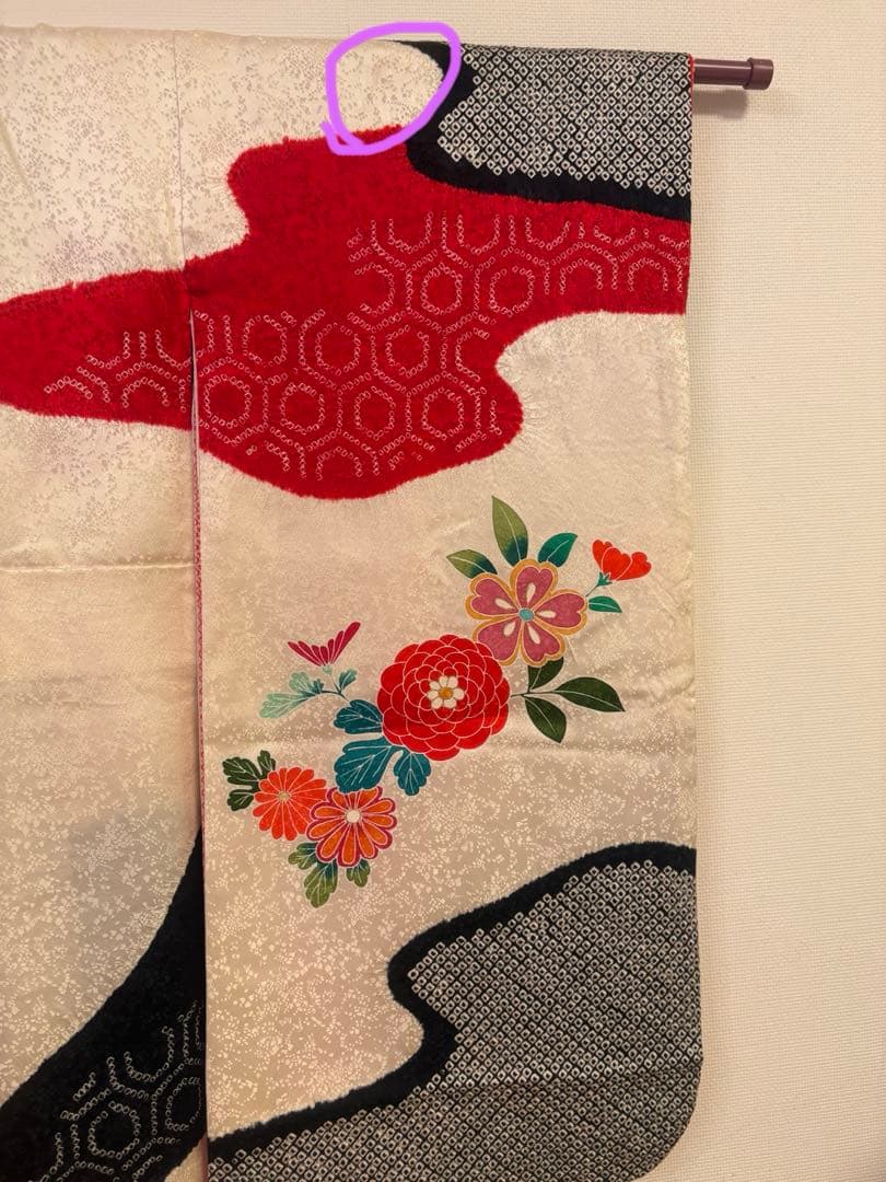 七五三　7歳　女の子　正絹　着物・長襦袢.帯