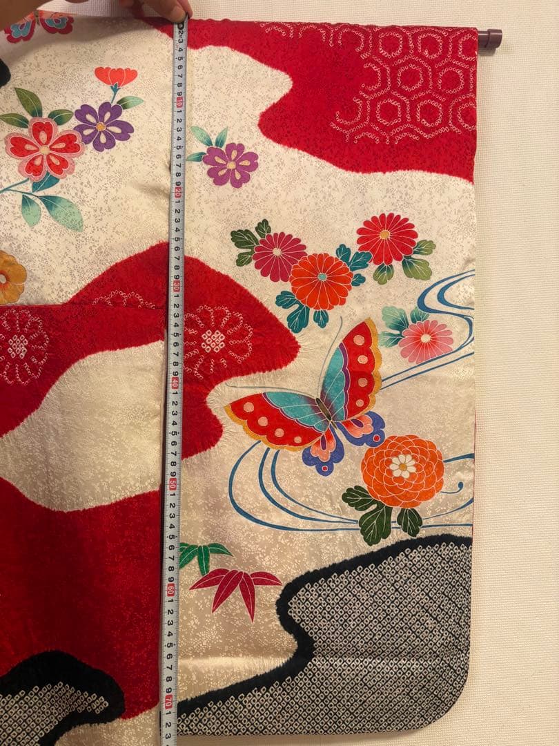 七五三　7歳　女の子　正絹　着物・長襦袢.帯