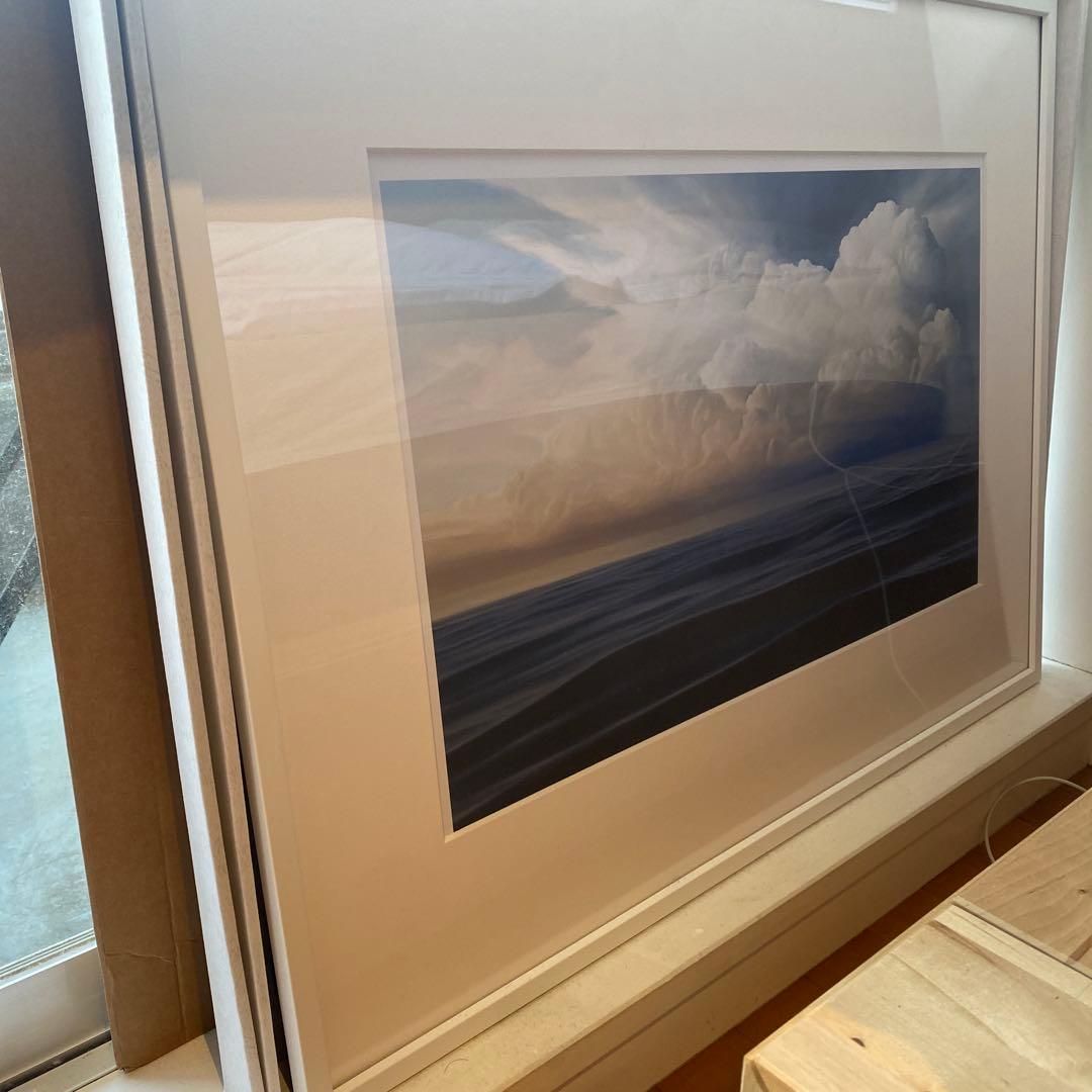 風景絵画　プリント　ocean blue dmacara