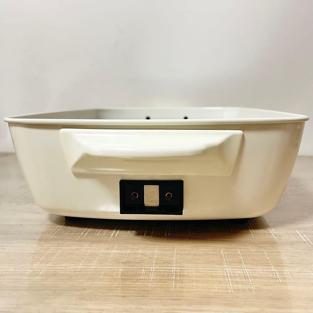 ★良品★ BRUNO BOE026 ホットプレート グランデ ホワイト 仕切り鍋