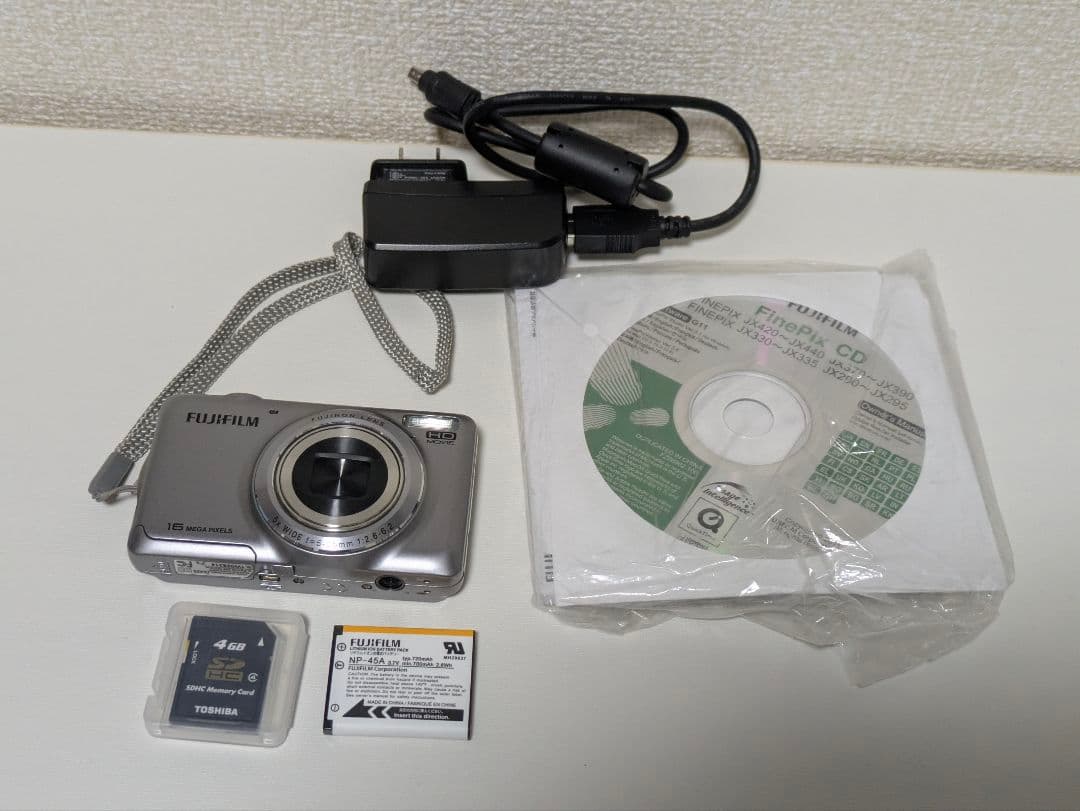 【美品】 FUJIFILM FinePix JX420 動作確認済 付属品箱完備