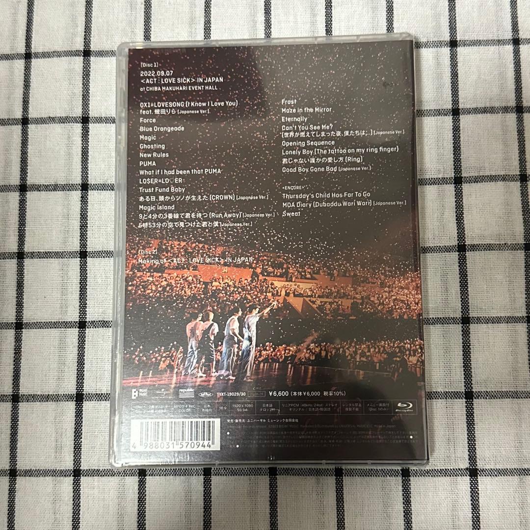新品未開封 TXT act:love sick 通常盤初回プレス BluRay
