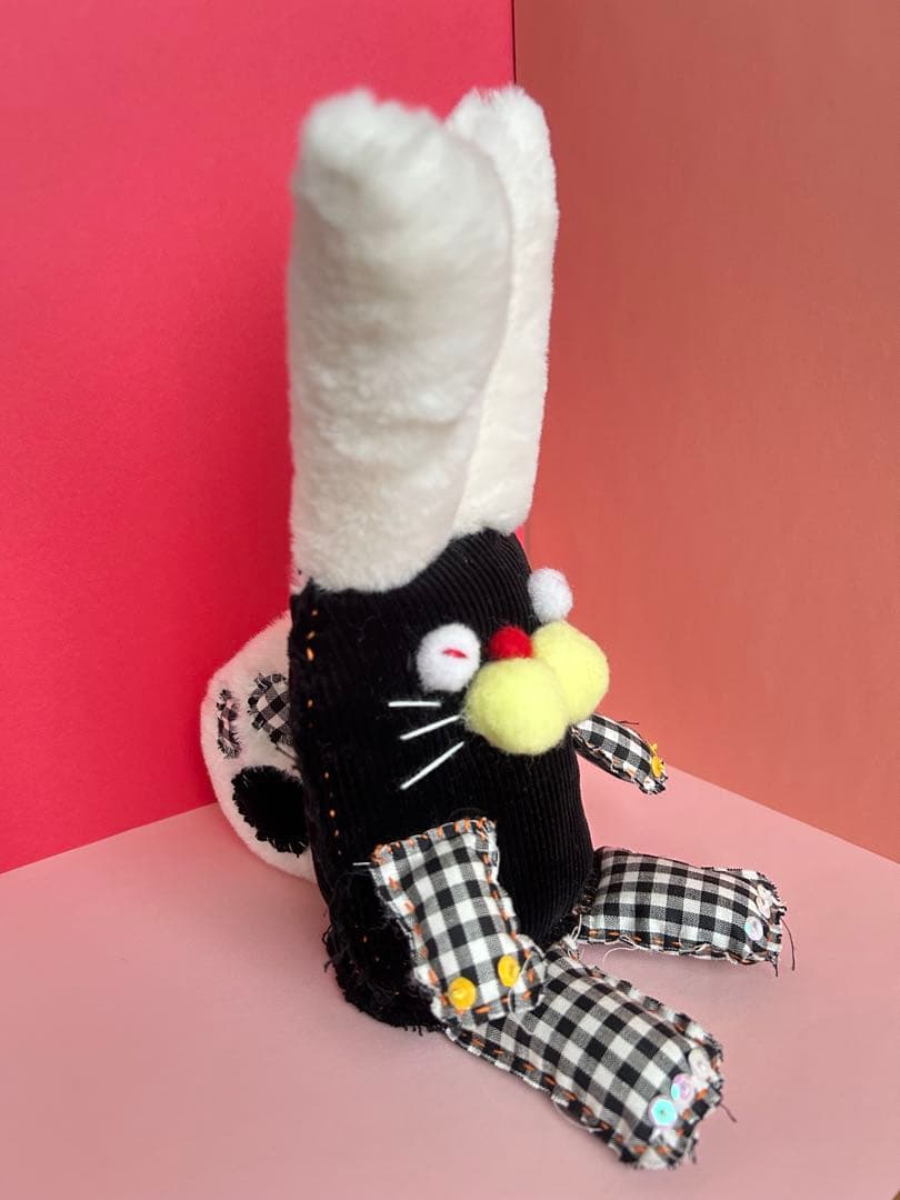 うさぎのぬいぐるみ ハンドメイド1点もの 観賞用 森に住む子どものうさぎ