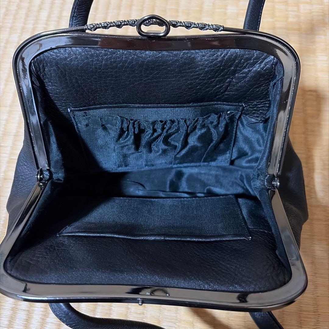 がま口バッグ　和柄