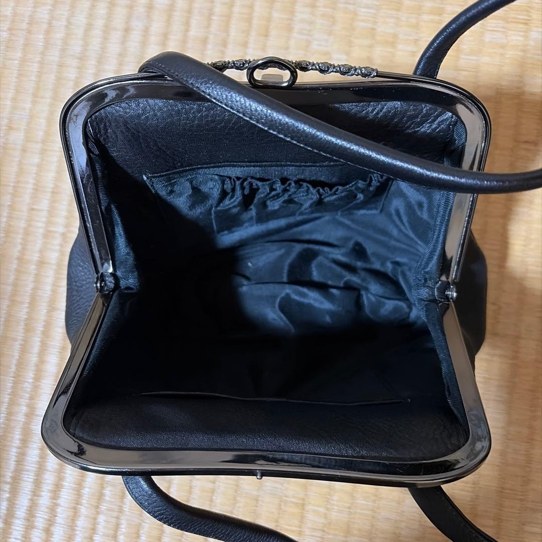 がま口バッグ　和柄