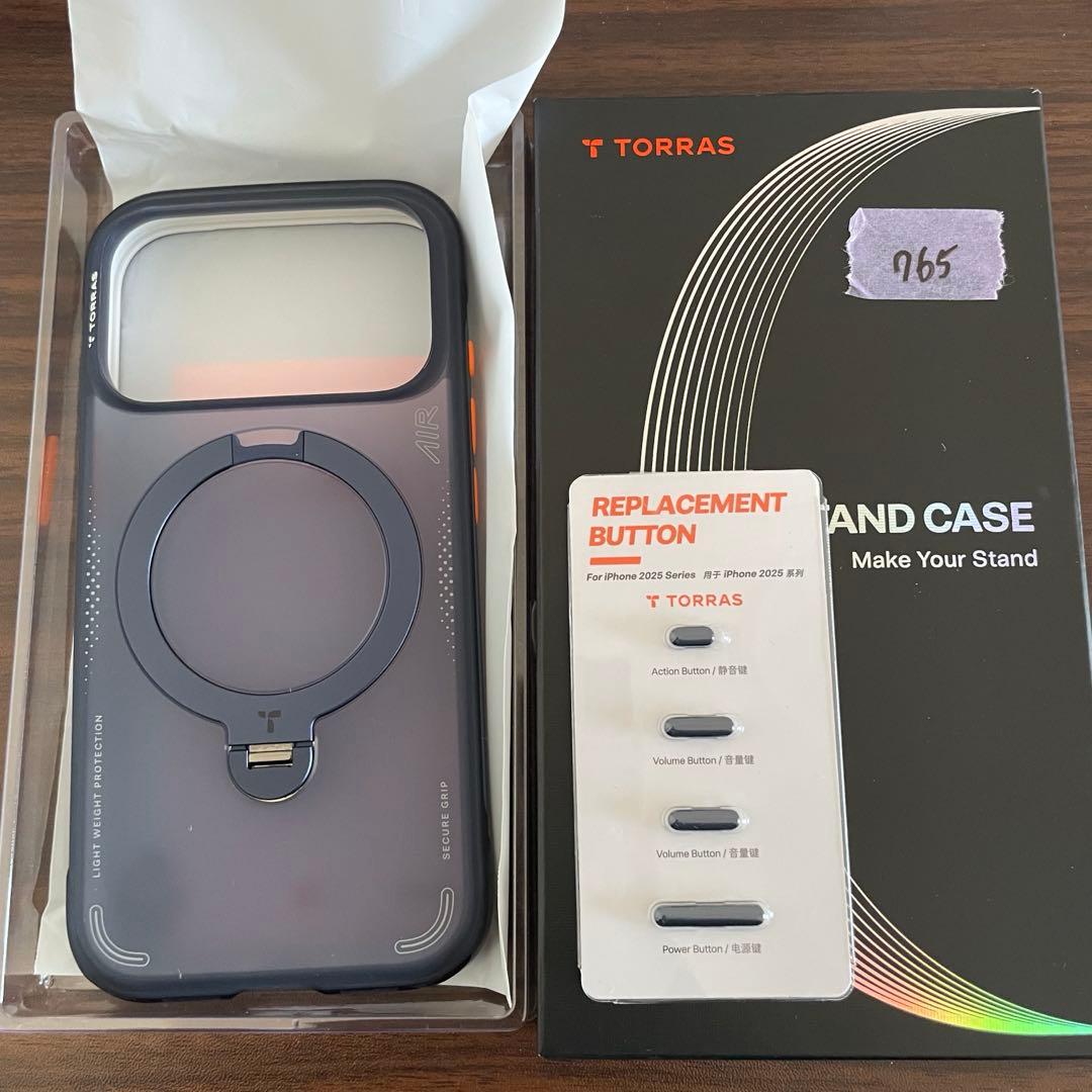 TORRAS iPhone 17 Pro ケース エアバッグ 耐衝撃 ブルー