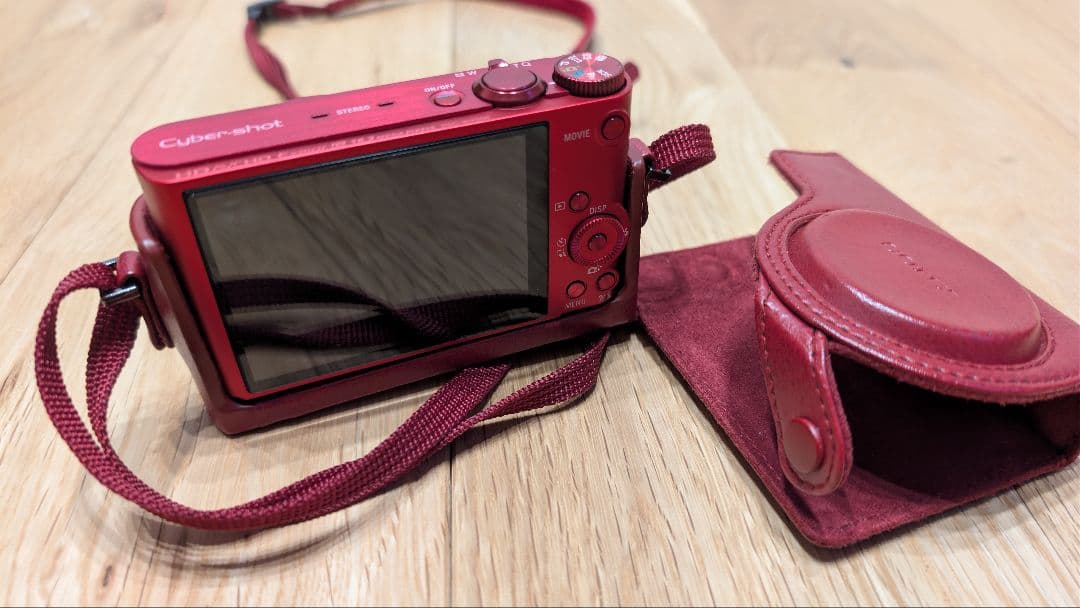 Sony Cyber-shot DSC-WX300 赤 デジカメ専用カバー付き