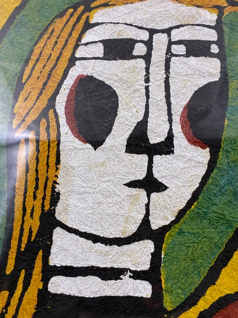 渡辺禎雄 聖母子像 和紙　木版画　サイン付　1993