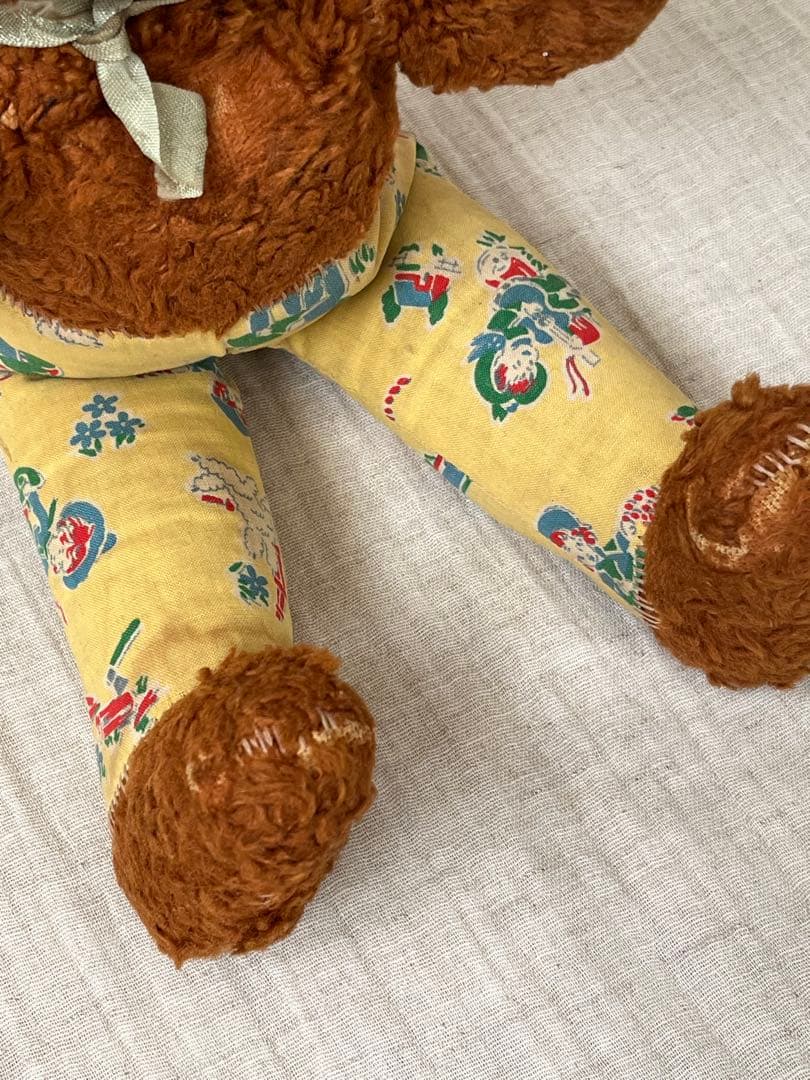 アンティークヴィンテージGUNDラバーフェイスドールテディベア ぬいぐるみベア