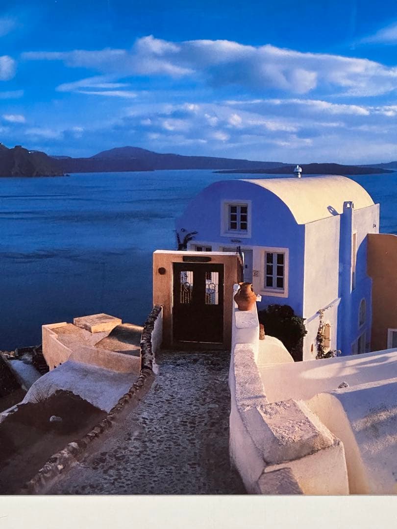 ジョルジュメリス　ギリシャ地中海　風景画　絵画　アート　美術品　インテリア