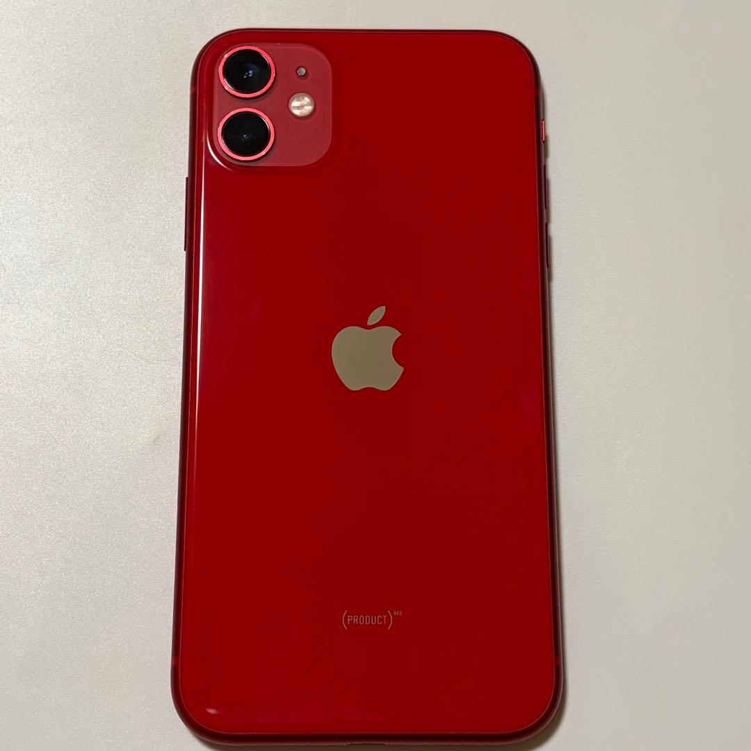 Apple iPhone11 64GB レッド バッテリー最大容量69%