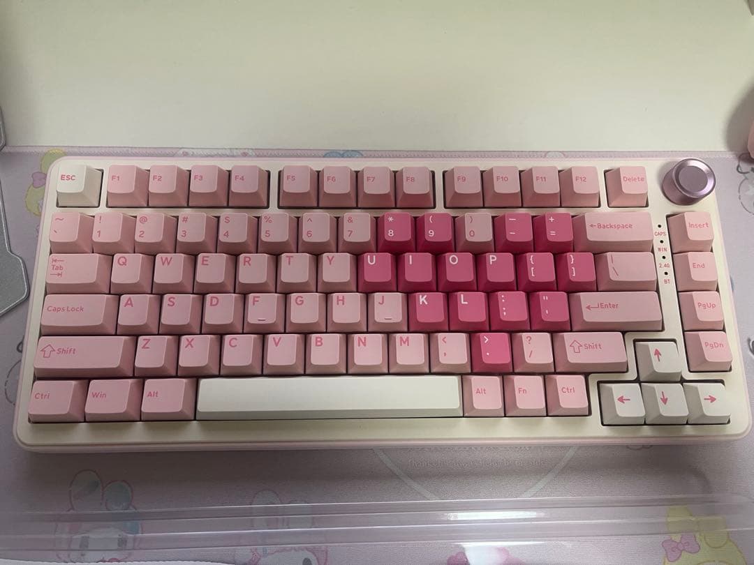 yunzii b75 pro キーボード ピンク