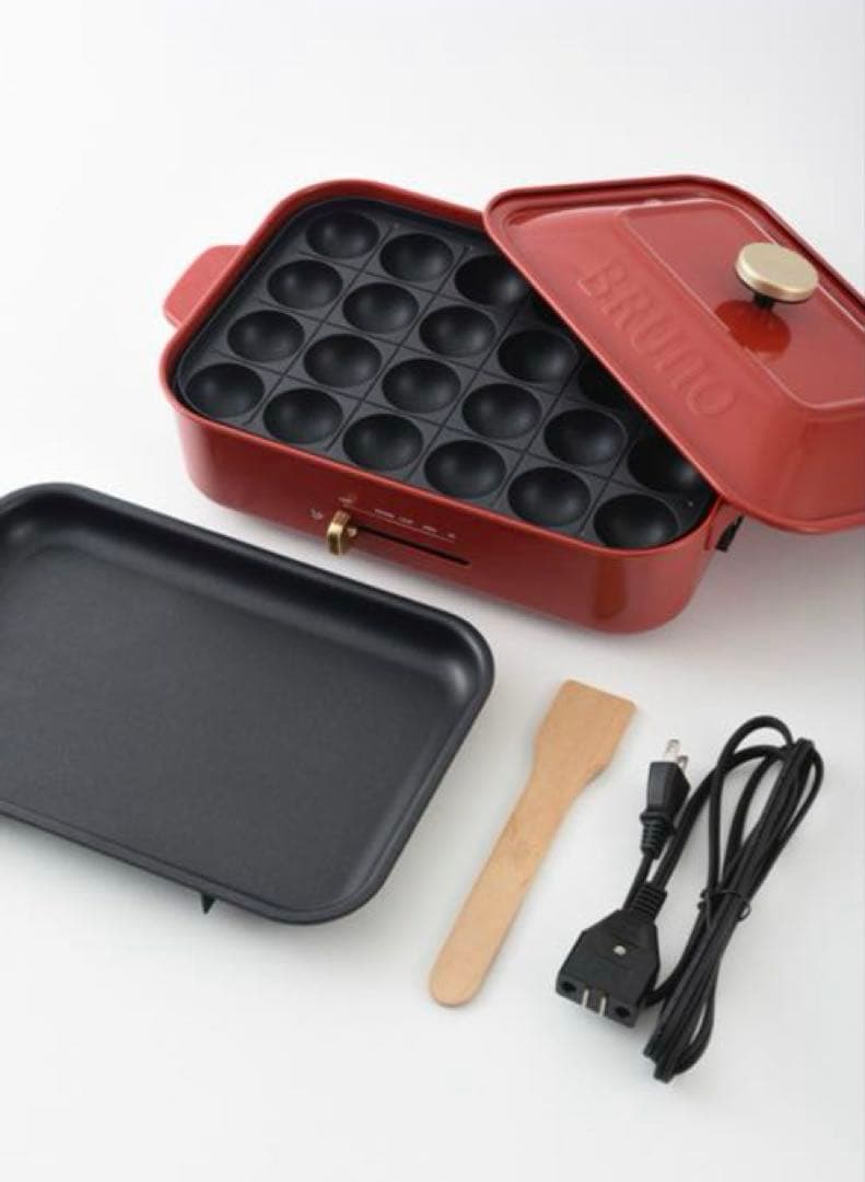 【新品・未開封】BRUNO ホットプレート ピンクベージュ たこ焼きプレート付き