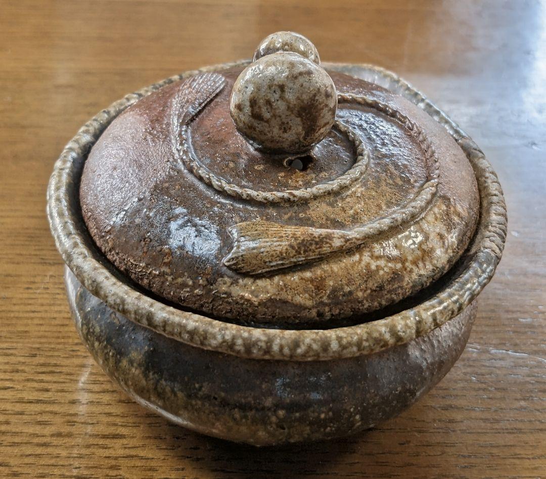 備前焼 「入江 光人司いりえ みとし 」宝瓶 瓢箪 湯冷ましセット 共箱あり