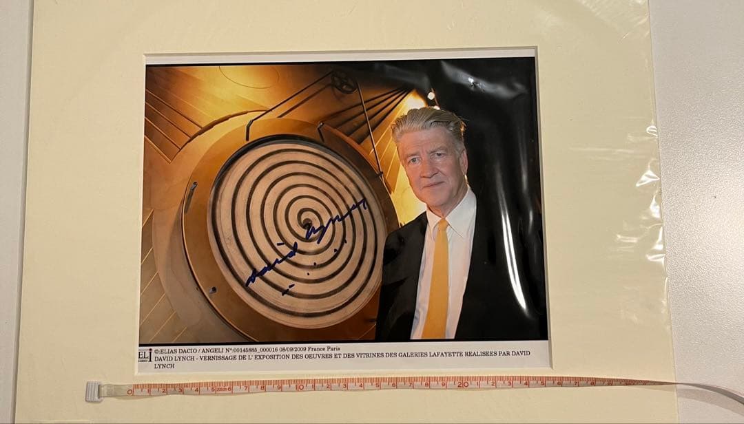 デヴィッド・リンチ　直筆サイン入り写真