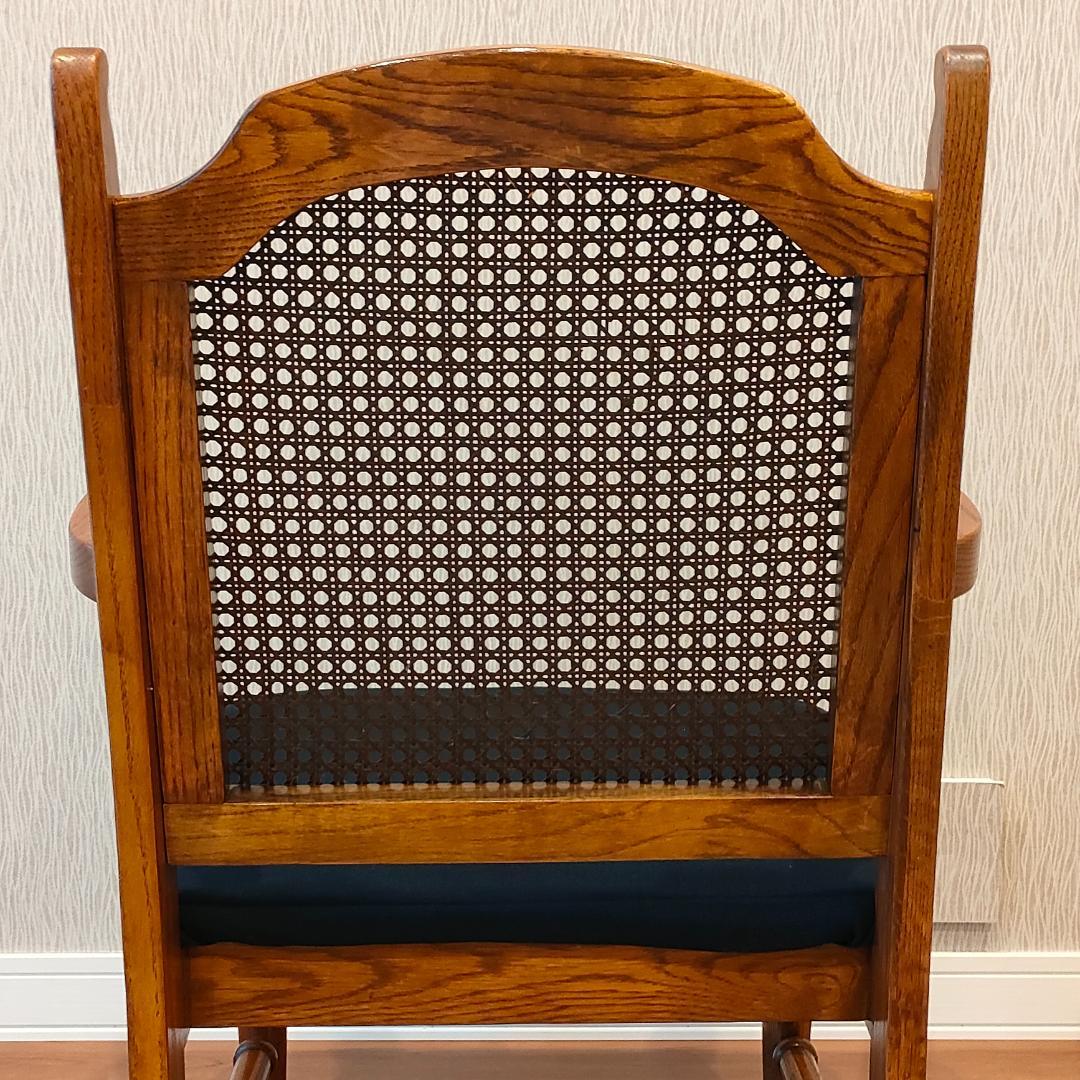 三越ブルージュ　アームチェア　ラタンバック　三越製作所