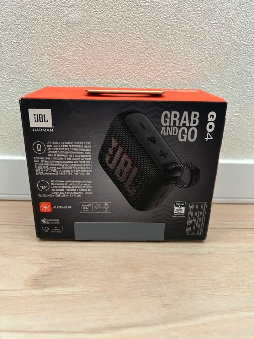 JBL Bluetoothスピーカー JBL GO4 ブラック 防水対応IP67