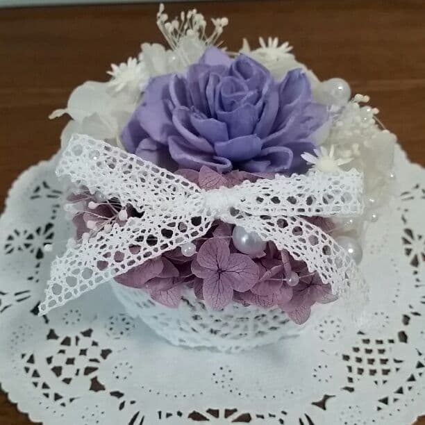 いおみく様☆おまとめ☆リメ缶アレンジ☆ホワイトパープル