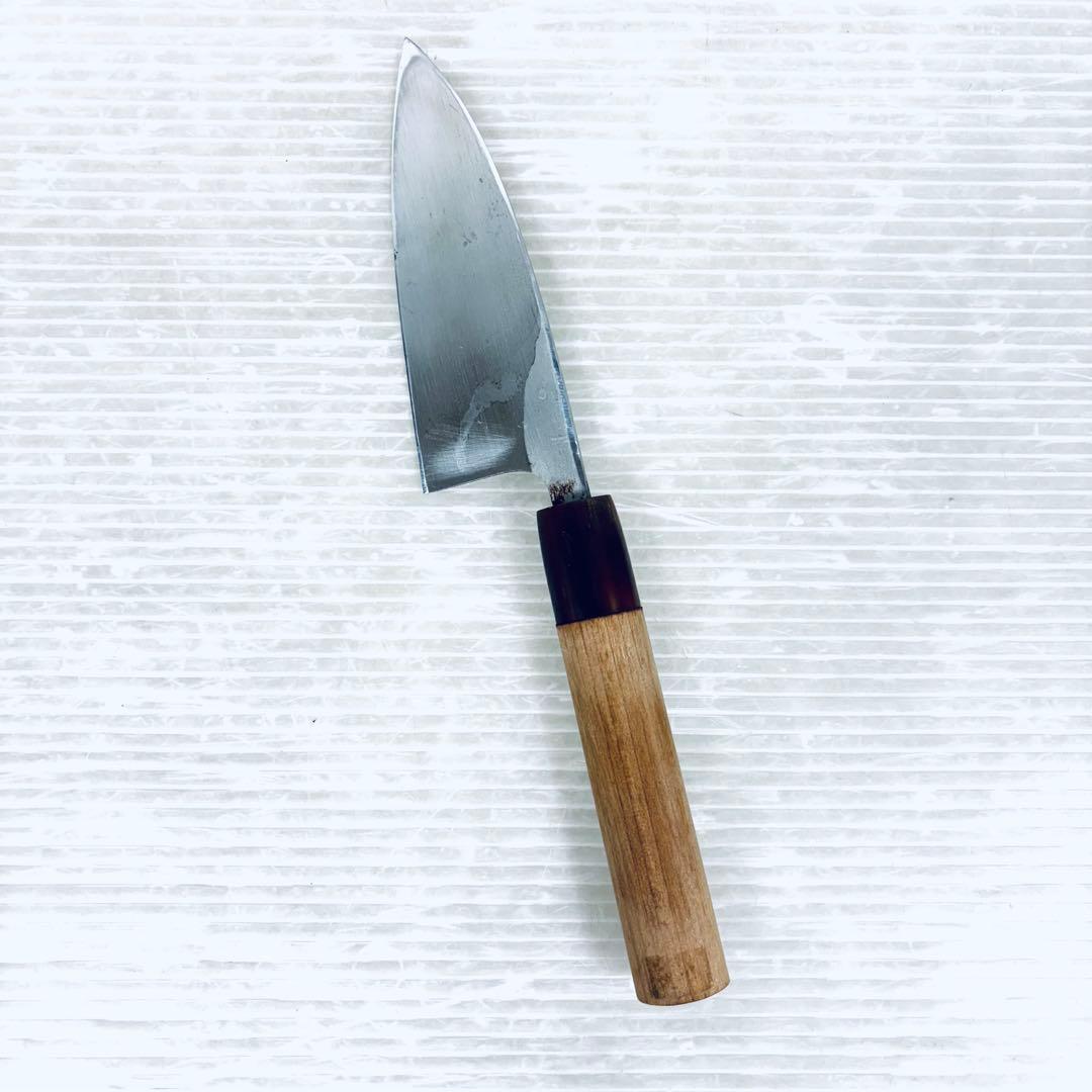 【研ぎ済み】和包丁　庖丁　正本総本店　出刃包丁　鞘付き　刃渡り　10.5cm